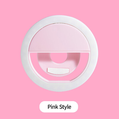 Mini kružno svjetlo za punjenje Mobilni telefon Snimanje fotografija Live Streaming USB Punjenje Led Selfie Ring Light Za Iphone Xiaomi Samsung