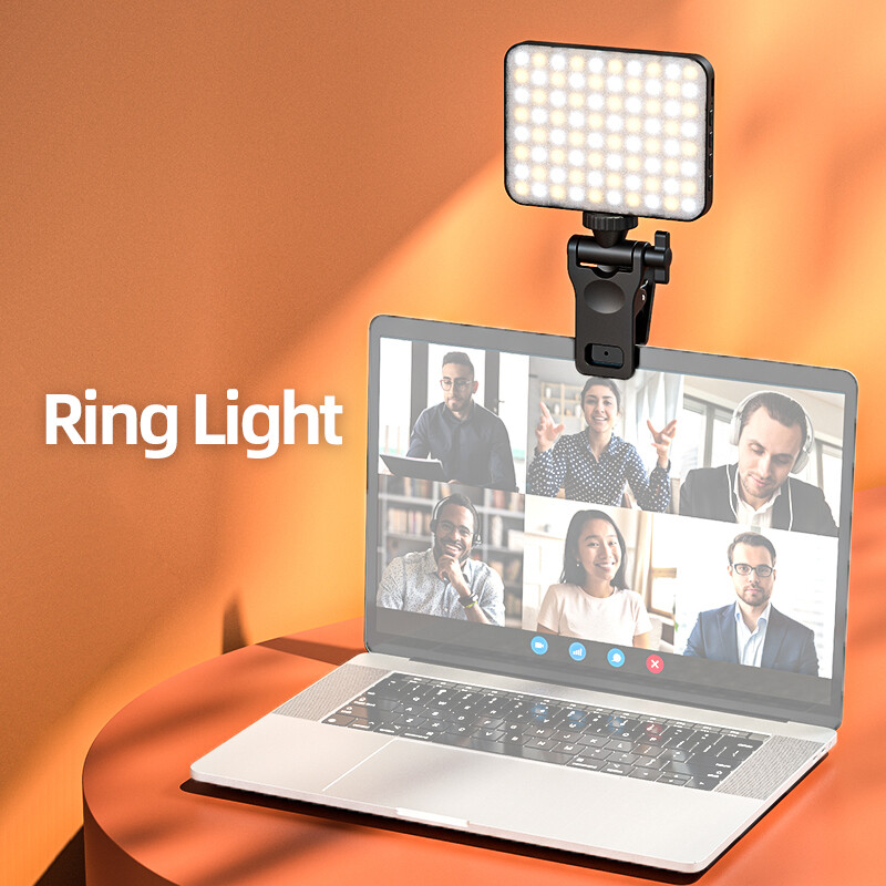 Punjivo mini svjetlo za punjenje, mobilni telefon, LED svjetlo prilagođeno 180 stupnjeva za Vlog telefon, Ipad, tablet, selfi svjetlo