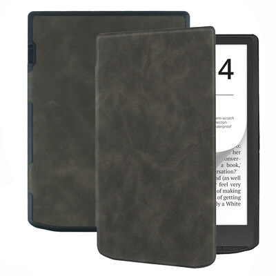 Θήκη πολυτελείας για PocketBook 743 InkPad 4 Ebook Reader Πτυσσόμενο δερμάτινο κάλυμμα TPU Soft Shell Μαγνητικές κλειστές προστατευτικές θήκες