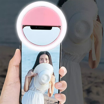 LED Selfie Ring Light Novost Makeup Lights Led Selfie lampa Mobilni telefoni Foto Noćno svjetlo Punjiva lampa Selfie Ring