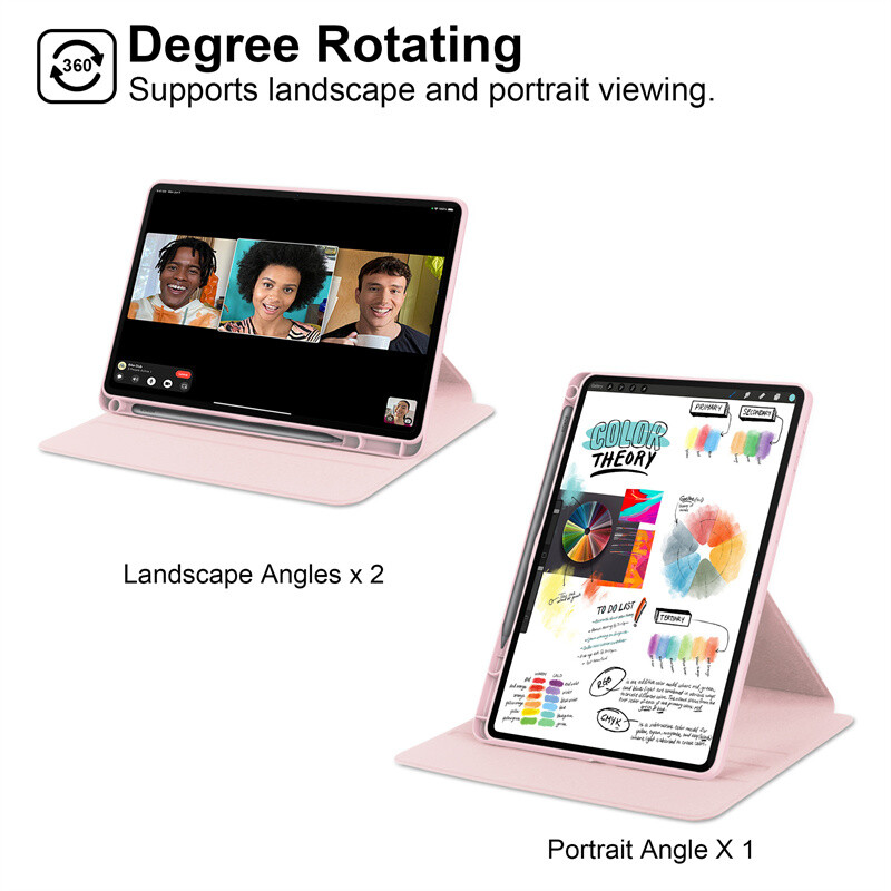 Futrola za Honor Pad 9 Tablet Cover 360 rotirajući akrilni tvrdi stalak Cover za Funda Honor Pad 9 12.1 inčna torbica s držačem za olovku