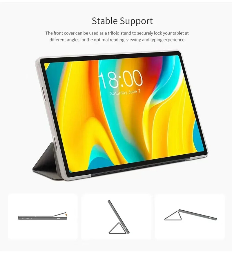 Интелигентен калъф за Teclast T40HD 10.4'' 2023 Калъф за таблет Funda Stand Pu кожен калъф за Teclast T40 Air HD защитна обвивка