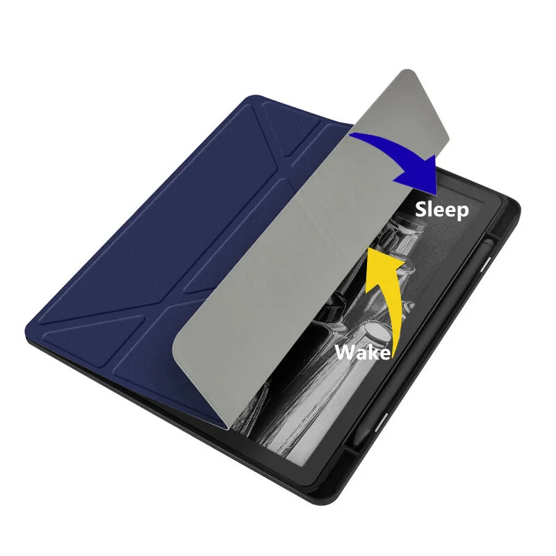 Pametna torbica za Amazon Kindle Scribe 10,2 inča, 2022, kožni sklopivi stalak, omot za tablet za Scribe 10,2" e-knjigu, meka poleđina, temeljna para