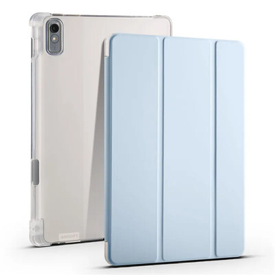 Funda Huawei MatePad SE 11 2024 ümbrisele 11" pliiatsihoidjaga läbipaistva pehme kaanega Funda Huawei Matepad SE 11 AGS6-W00 tahvelarvuti jaoks