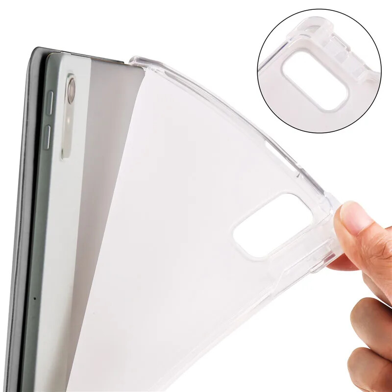 Funda za Huawei MatePad SE 11 2024 Case 11" s držačem za olovke, prozirni mekani omot Funda za Huawei Matepad SE 11 AGS6-W00 tablet