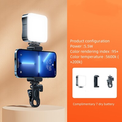 Λυχνία πλήρωσης LED Selfie τσέπης για iPhone Samsung IPad Κινητό τηλέφωνο Κλιπ φορητού υπολογιστή Επαναφορτιζόμενο Flash Fill Video Λάμπα φωτογραφίας