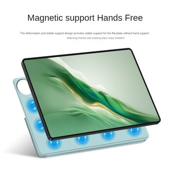 Για Huawei Honor MagicPad2 12,3 ιντσών 2024 ROD2-W09 Παραμορφώσιμη μαγνητική πόρπη Έξυπνη θήκη για Honor MagicPad 2 Κέλυφος tablet 12,3 ιντσών