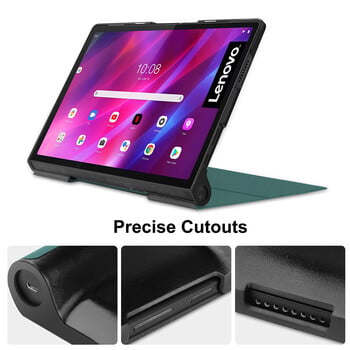 Funda For Lenovo Yoga Tab 11 Θήκη YT-J706F PU Δερμάτινο κάλυμμα αναδιπλούμενης βάσης για Lenovo Yoga Tab 11 YT-J706X Κάλυμμα θήκης 11 ιντσών Coque