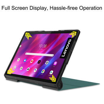 Funda For Lenovo Yoga Tab 11 Θήκη YT-J706F PU Δερμάτινο κάλυμμα αναδιπλούμενης βάσης για Lenovo Yoga Tab 11 YT-J706X Κάλυμμα θήκης 11 ιντσών Coque