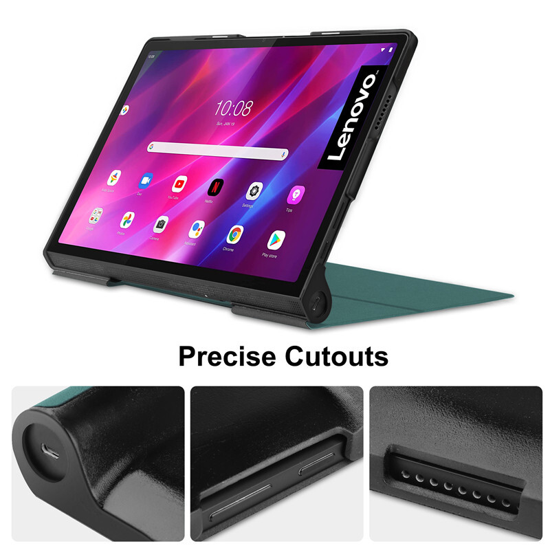 Funda za Lenovo Yoga Tab 11 Case YT-J706F PU kožna preklopna maska sa postoljem za Lenovo Yoga Tab 11 YT-J706X 11 inčni poklopac kućišta Coque