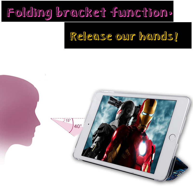 Калъф QIJUN за Apple ipad6(2018) iPad 9,7 инча 2018 A1893 A1954 9,7" Калъф за таблет PU кожен Smart Sleep Tri-fold Bracket Cover