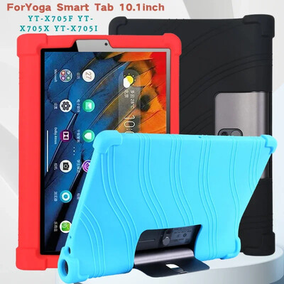 Cornors szilikon borítás Lenovo Yoga Smart Tab tokhoz YT-X705F YT-X705X YT-X705I 10,1" tablet Soft Protective Funda 4 megvastagítja