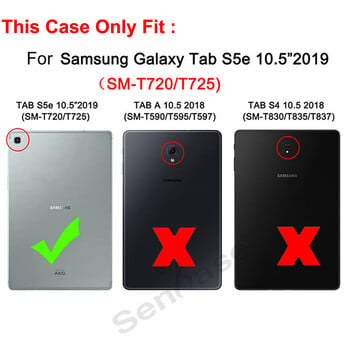 Για Samsung Galaxy Tab S5e 10,5 ιντσών 2019 SM-T720 SM-T725 Θήκη Kids Safe Armor Αντικραδασμική κάλυμμα tablet PC Silicon Hybrid Stand