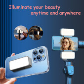 Magnetic Portable Mini Selfie Fill Light Ρυθμιζόμενος Επαναφορτιζόμενος Φορητός Φωτισμός Led βίντεο για κάμερα Tiktok Mobile iPad