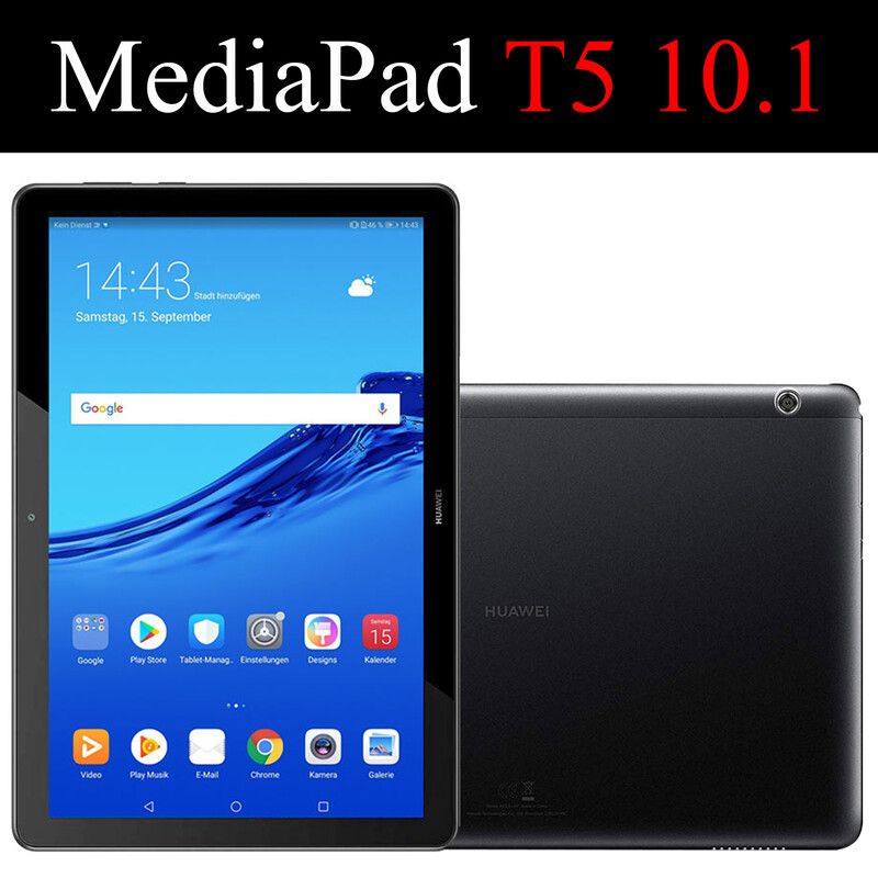 Tablet torbica za Huawei MediaPad T5 10.1" kožna Smart Sleep wake funda Trifold Stand Solid cover capa za AGS2-W09/W19/L03/L09