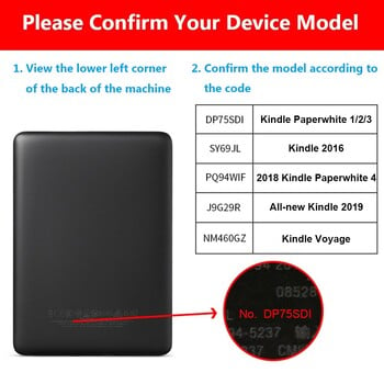 Smart Magnetic Case Cover Fashion PU Δερμάτινη προστατευτική θήκη Protective Shell Ultra Slim Smart Cover For Kindle Paperwhite 1/2/3