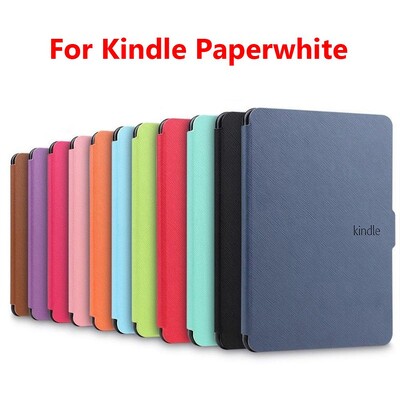 Husă magnetică inteligentă Husă de protecție din piele PU de modă Carcasă de protecție Husă inteligentă ultra subțire pentru Kindle Paperwhite 1/2/3