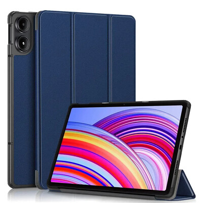 2024 Torbica za tablet za Xiaomi Redmi Pad Pro 12.1 inča Tri-Folding Stand Pametna kožna maska za Redmi Pad Pro 12.1" Funde tablete