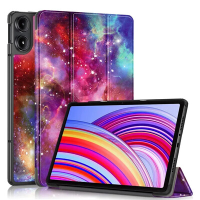 2024 Torbica za tablet za Xiaomi Redmi Pad Pro 12.1 inča Tri-Folding Stand Pametna kožna maska za Redmi Pad Pro 12.1" Funde tablete