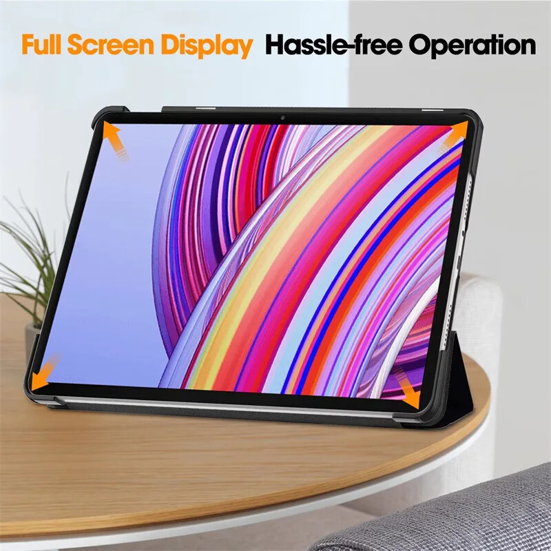 2024 Torbica za tablet za Xiaomi Redmi Pad Pro 12.1 inča Tri-Folding Stand Pametna kožna maska za Redmi Pad Pro 12.1" Funde tablete