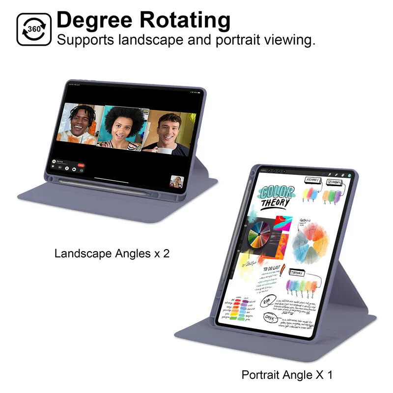 Калъф с ротация на 360 градуса за Honor Pad 9 HEY2-W09 HEY2-W19 Прозрачен акрилен капак за интелигентна стойка за Honor Pad 9 2024 12,1 инча със слот за писалка