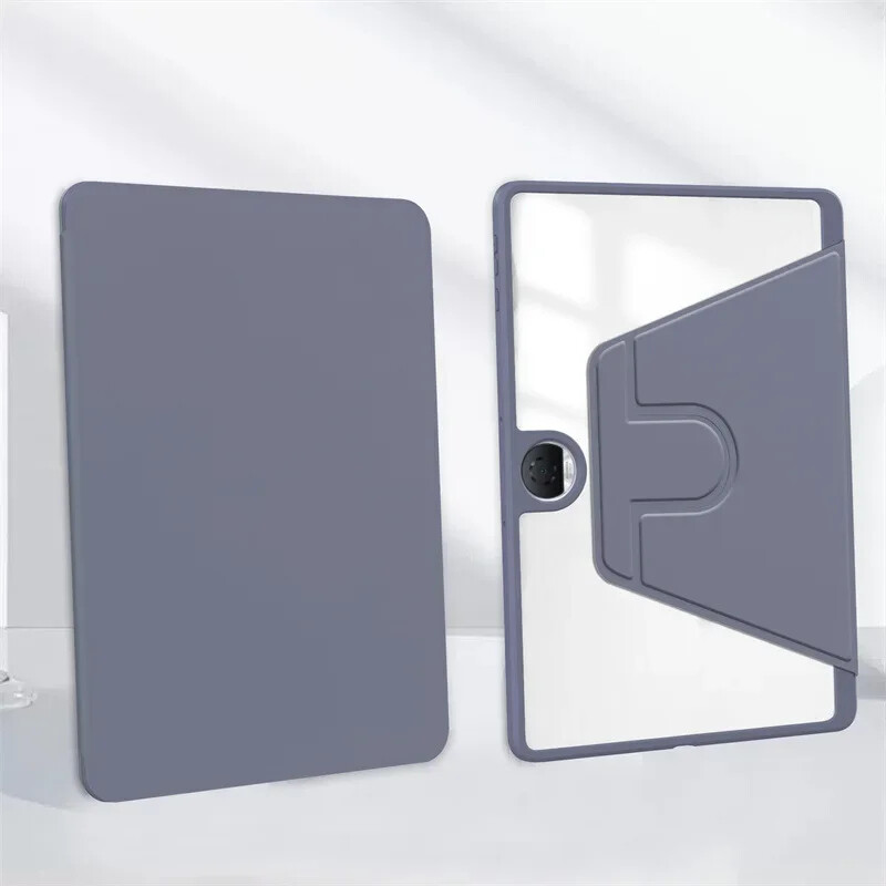 Калъф с ротация на 360 градуса за Honor Pad 9 HEY2-W09 HEY2-W19 Прозрачен акрилен капак за интелигентна стойка за Honor Pad 9 2024 12,1 инча със слот за писалка