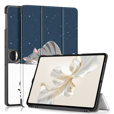 Θήκη For Honor Pad 9 Tablets 12,1" Tri-fold Magnetic Leather Stand Σκληρό κάλυμμα tablet For Funda Huawei Honor Pad 9 Case Coque