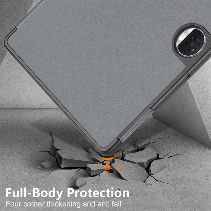 Dėklas, skirtas Honor Pad 9 planšetiniams kompiuteriams 12,1 colio trigubas magnetinis odinis stovas, kietas planšetinio kompiuterio dangtelis, skirtas Funda Huawei Honor Pad 9 Case Coque