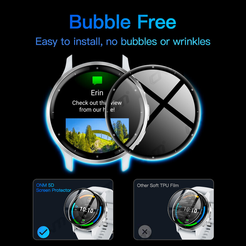 5D zaštitna folija za Garmin Venu 3 3S Zaštita zaslona Film protiv ogrebotina za Garmin Venu 3 Zaštita zaslona (nije staklo)