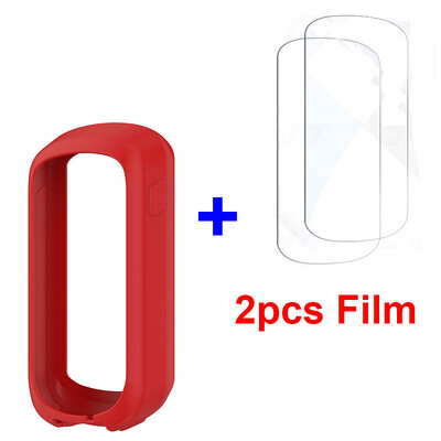 2 в 1 за Garmin Edge Explore 2 Протектор Калъф + Стъклен филм Защитен капак Велосипед Силиконов калъф за Garmin Explore2