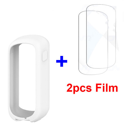 2 в 1 за Garmin Edge Explore 2 Протектор Калъф + Стъклен филм Защитен капак Велосипед Силиконов калъф за Garmin Explore2