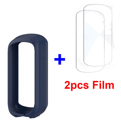 2 в 1 за Garmin Edge Explore 2 Протектор Калъф + Стъклен филм Защитен капак Велосипед Силиконов калъф за Garmin Explore2