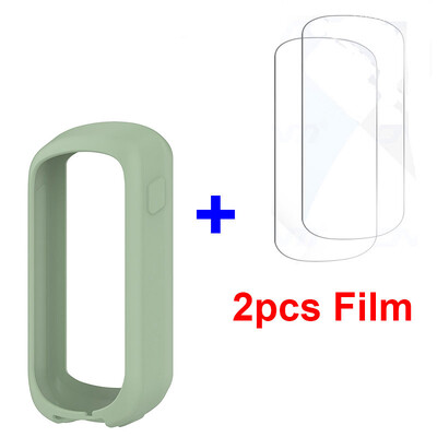 2 в 1 за Garmin Edge Explore 2 Протектор Калъф + Стъклен филм Защитен капак Велосипед Силиконов калъф за Garmin Explore2