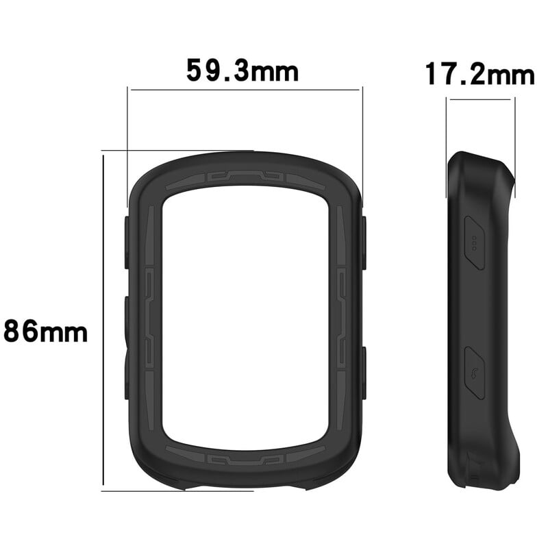 2 u 1 za Garmin Garmin Edge 840 Zaštitna torbica + staklena folija Zaštitna navlaka Bicikl Silikonska torbica za Garmin Edge 540