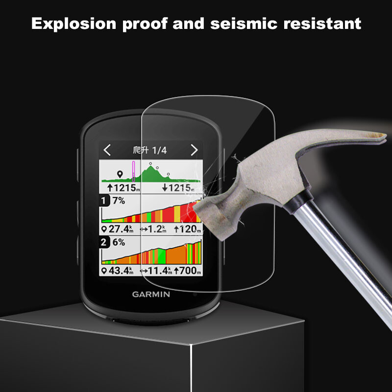 2 u 1 za Garmin Garmin Edge 840 Zaštitna torbica + staklena folija Zaštitna navlaka Bicikl Silikonska torbica za Garmin Edge 540