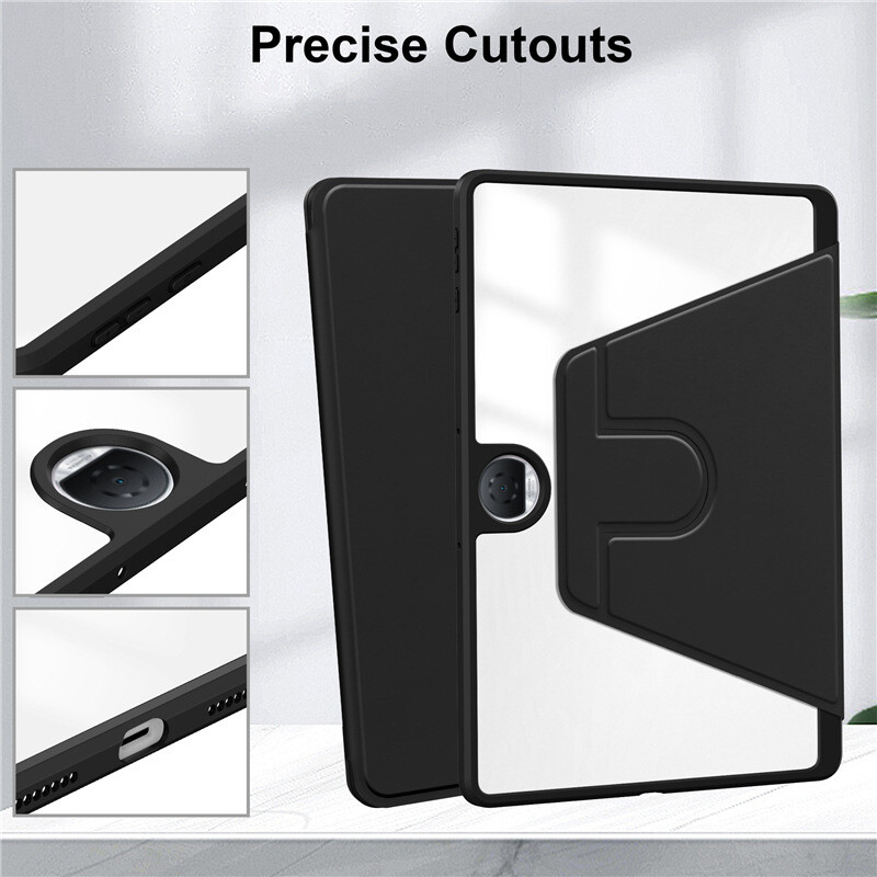 Sukamasis dėklas, skirtas HUAWEI Honor Pad 9 2024 Skaidrus akrilinis išmanusis stovo dangtelis su rašiklio anga, skirta Honor Pad 9 HEY2-W09 HEY2-W19 12,1"