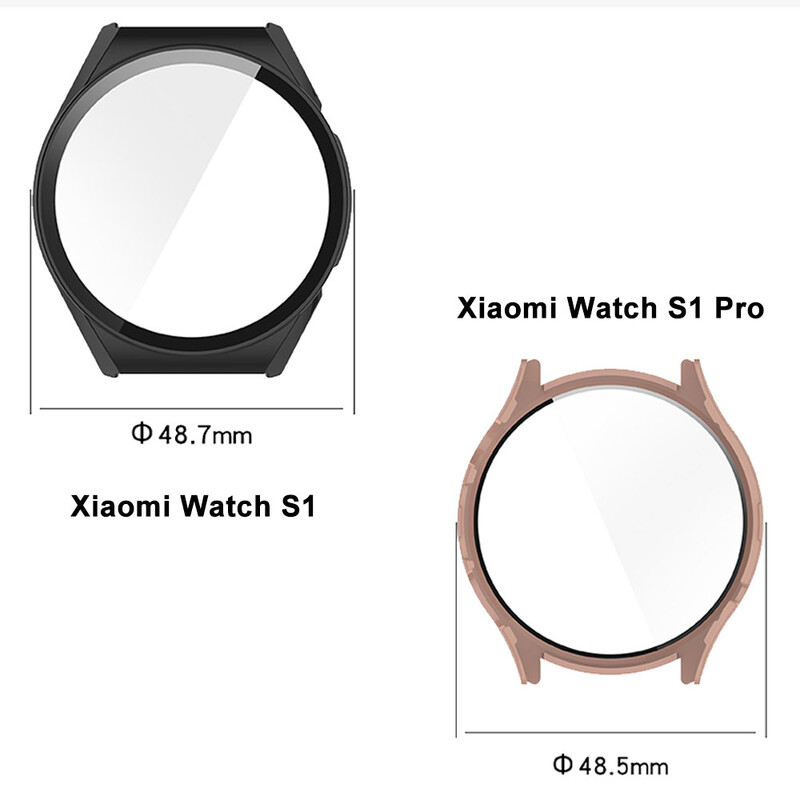 Zaštitno staklo za ekran Xiaomi sat S1 Pro Pametni sat PC Hard Edge Zaštitna maska za Mi sat S1 Branik Dodaci