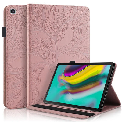 Etui Samsung Galaxy Tab S5e ümbrisele 10 5-tolline Emboss Tree Leather Flip Case Samsung S5e tahvelarvuti ümbrisele Coque SM-T720 SM-T725