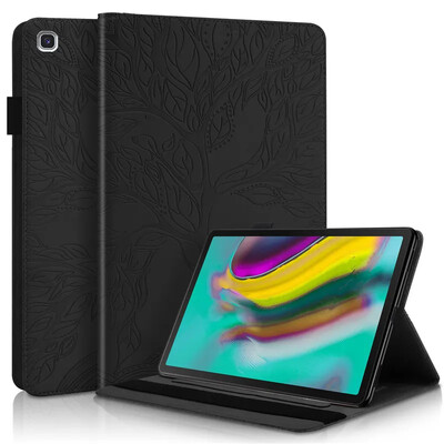 Etui Samsung Galaxy Tab S5e ümbrisele 10 5-tolline Emboss Tree Leather Flip Case Samsung S5e tahvelarvuti ümbrisele Coque SM-T720 SM-T725