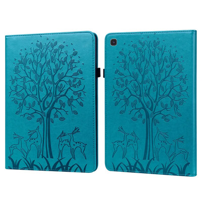 Etui Samsung Galaxy Tab S5e ümbrisele 10 5-tolline Emboss Tree Leather Flip Case Samsung S5e tahvelarvuti ümbrisele Coque SM-T720 SM-T725