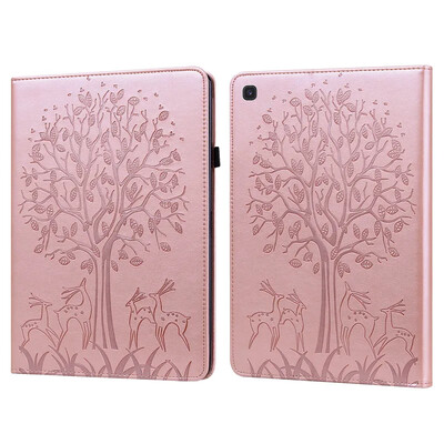 Etui Samsung Galaxy Tab S5e ümbrisele 10 5-tolline Emboss Tree Leather Flip Case Samsung S5e tahvelarvuti ümbrisele Coque SM-T720 SM-T725