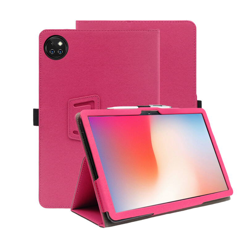Подходящ за DOOGEE T10W калъф за таблет PU кожен 10,1-инчов магнитен едноцветен издръжлив калъф против падане