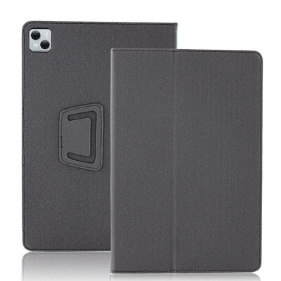 za DOOGEE T10 Futrole za tablete, sklopivi stalak, svilena cvjetna tkanina, zrnata PU koža, zaštitni omot, školjka otporna na udarce