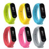 6 u 1 silikonski remen za sportski sat za Xiaomi Mi Band 3 4 Narukvica, zamjenski remen za sat za Xiaomi Mi Band 4 3