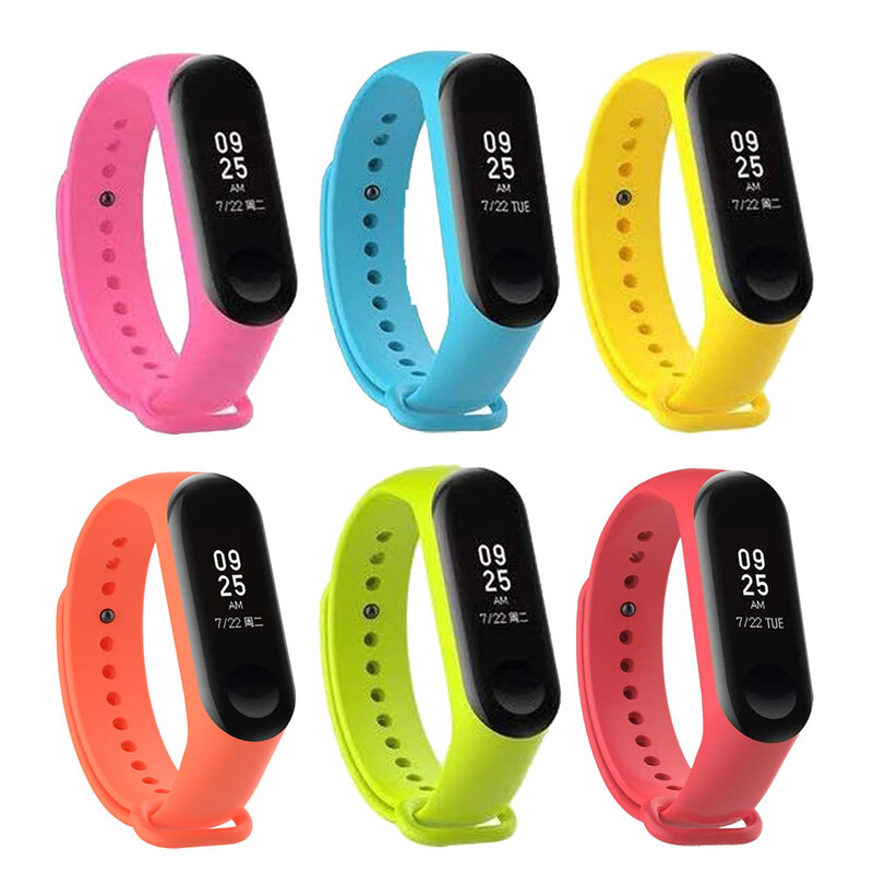 6 u 1 silikonski remen za sportski sat za Xiaomi Mi Band 3 4 Narukvica, zamjenski remen za sat za Xiaomi Mi Band 4 3