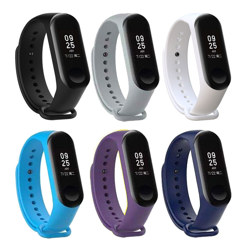 6 u 1 silikonski remen za sportski sat za Xiaomi Mi Band 3 4 Narukvica, zamjenski remen za sat za Xiaomi Mi Band 4 3