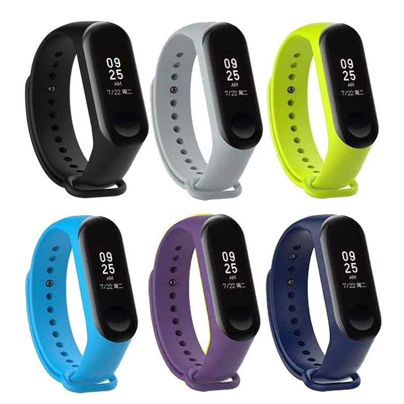 6 u 1 silikonski remen za sportski sat za Xiaomi Mi Band 3 4 Narukvica, zamjenski remen za sat za Xiaomi Mi Band 4 3