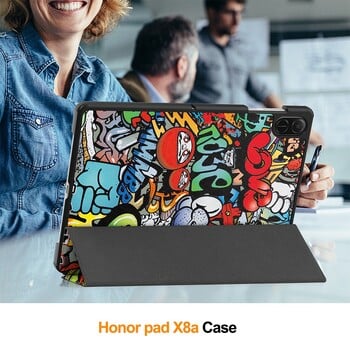 Τριδιπλωμένο κάλυμμα βάσης για Funda Honor Pad X8a (2024) Θήκη 11\