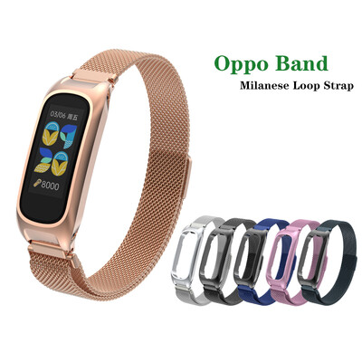 Λουράκι ρολογιού από ανοξείδωτο ατσάλι Milanese Loop For OPPO Band eva βραχιόλι