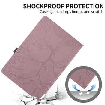 Tablet Protective Embossed Tree Funda for iPad Pro 13 Case 2024 Shell For Coque iPad Pro 13 2024 Case Stand Cover + Stylus